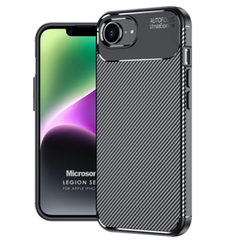 iPhone 16e Силиконов кейс Carbon