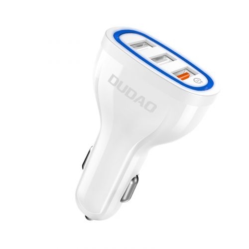 Авто накрайник DUDAO 3 USB 3.0 QUICK CHARGER 18W 2.4A 12V/24V