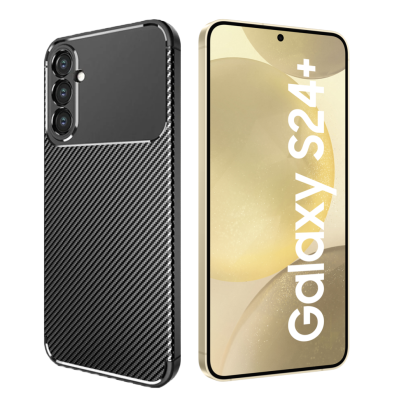 Samsung S24 Plus 5G Силиконов кейс Carbon