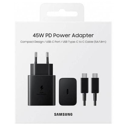 Оригинално зарядно Samsung Type C to Type C Super Fast Charging 45W 5A 220V