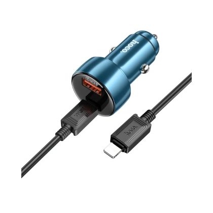 Авто зарядно HOCO 48W /Z50 /USB A + Type C - cable Type C to Type C