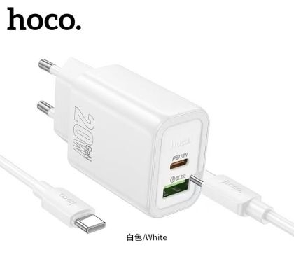 Зарядно устройство HOCO N61 Type C to Type C 220V 20W