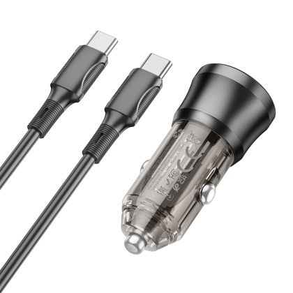 Авто зарядно BOROFONE BZ24 20W Type C to Type C