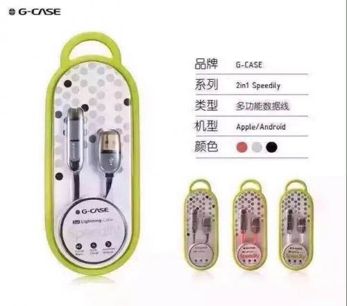 USB кабел G-CASE 2 in 1 Speedily iPhone-micro