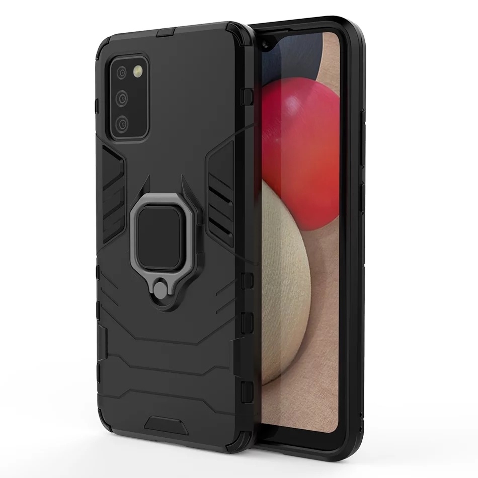 Samsung A02S Твърд удароустойчив кейс Ring Armor