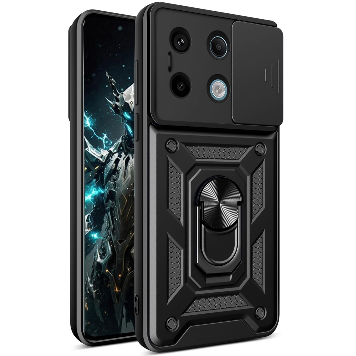 Xiaomi Redmi Note 13 Pro 4G Твърд удароустойчив кейс Ring Armor