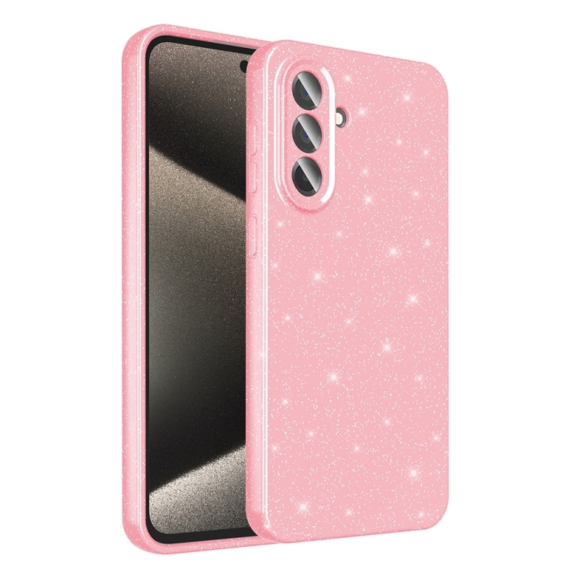 Samsung A56 Samsung A36 Силиконов кейс с брокат Shining 