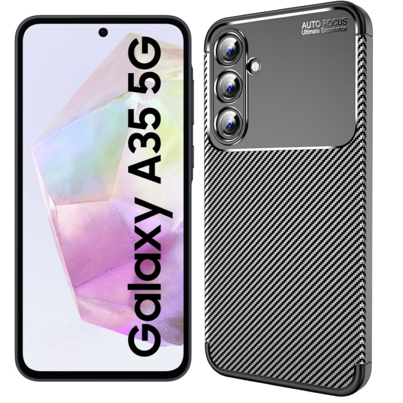 Samsung A35 5G Силиконов кейс Carbon