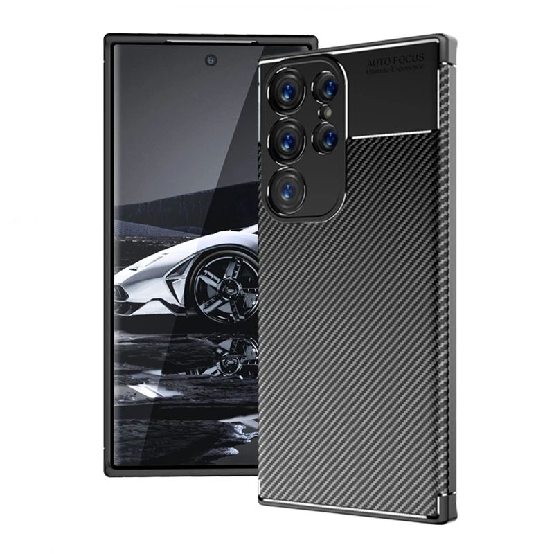 Samsung S24 Ultra 5G Силиконов кейс Carbon