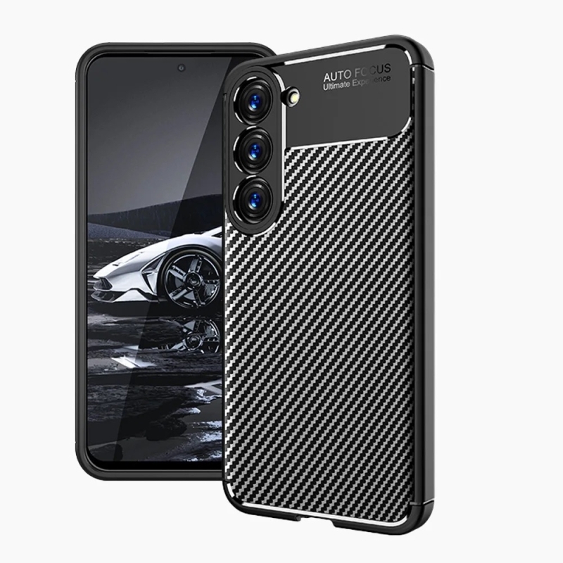 Samsung S23 Силиконов кейс Carbon