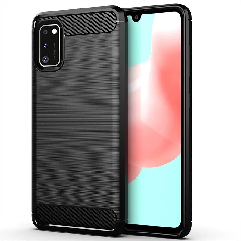 Samsung A41 Силиконов кейс Carbon