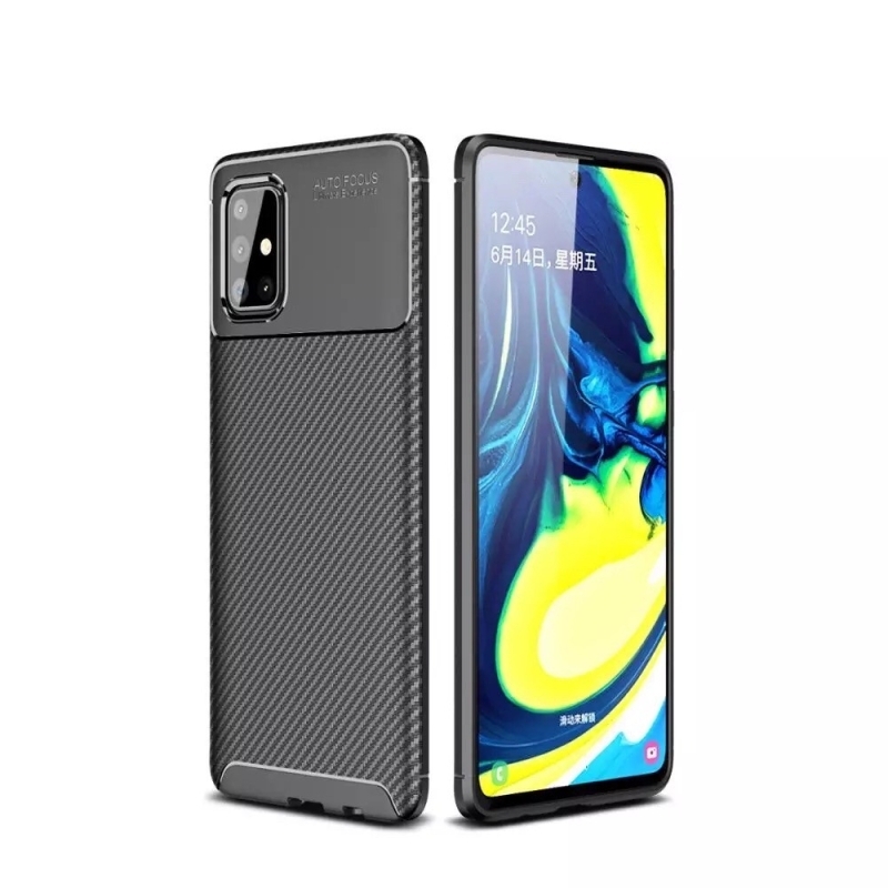 Samsung A71 Силиконов кейс Carbon