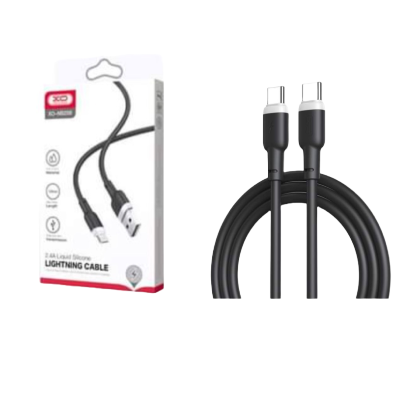 USB кабел XO Type C to Type C NBQ208B 60W 1m