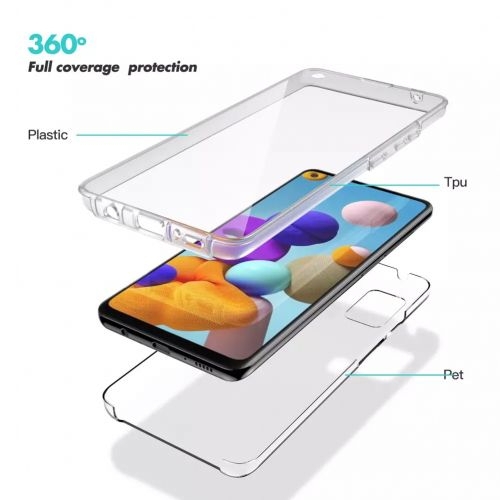 Huawei Y6P Силиконов кейс от две части PC+tpu 360