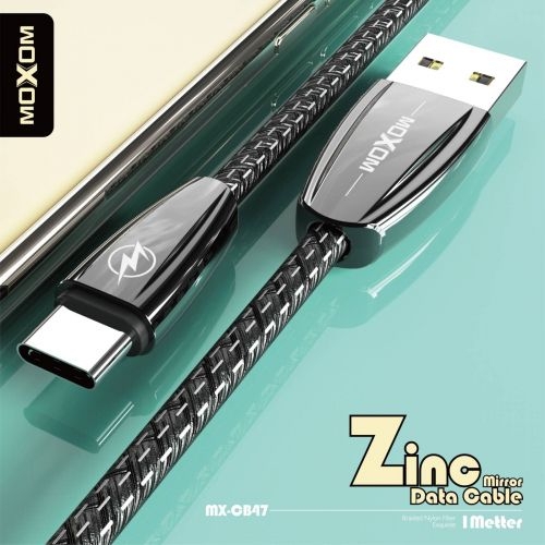 USB кабел MOXOM MX-CB47 1M 2.4A fast micro