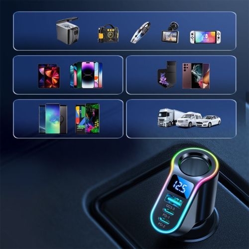 Joyroom JR-CL21 FAST CAR 4 in 1 USB-A QC3.0 2 USB-C PD 150W