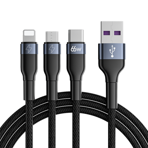 USB кабел Joyroom S-1260G5 66W 3 in 1 Super Fast Charging Cable 1.2m