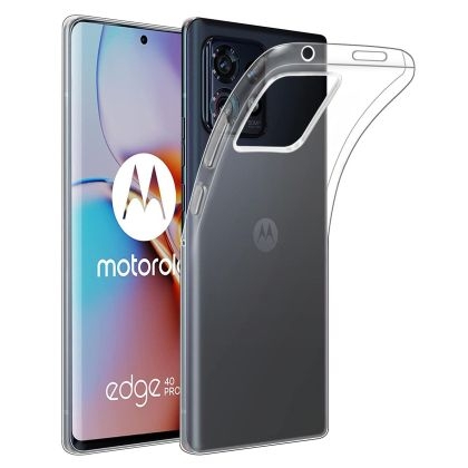 Moto Edge 40 Силиконов кейс прозрачен 