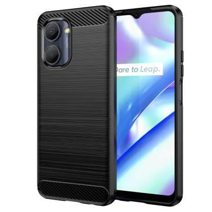 Realme C33 Силиконов кейс Carbon