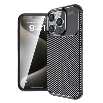 iPhone 16 Pro Max Силиконов кейс Carbon