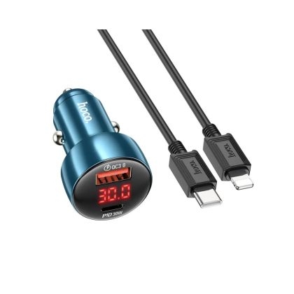 Авто зарядно HOCO 48W /Z50 /USB A + Type C - cable Type C to Type C