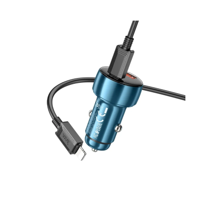 Авто зарядно HOCO 48W /Z50 /USB A + Type C - cable Type C to Type C