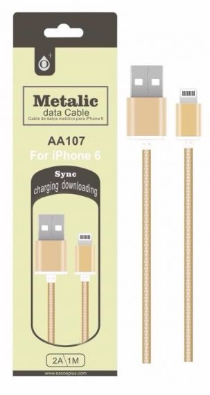 USB кабел MTK AA107 1M 2A iPhone 5/6/7