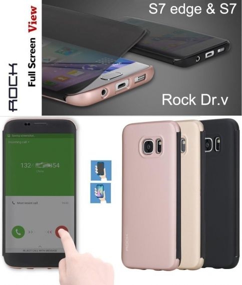 Samsung S7 Калъф тефтер Rock Dr.V Series