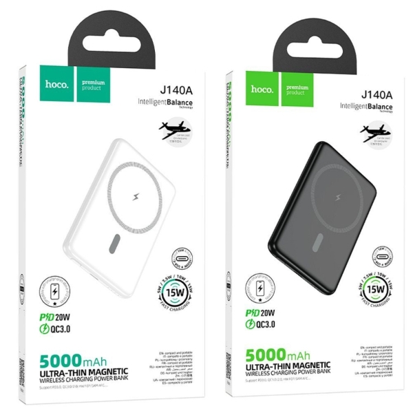 HOCO POWER BANK 5000 Mah MagSafe PD 2A 20W J140A