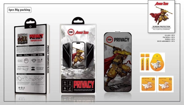 iPhone 12 Стъклен протектор OG Glass Privacy Tiger