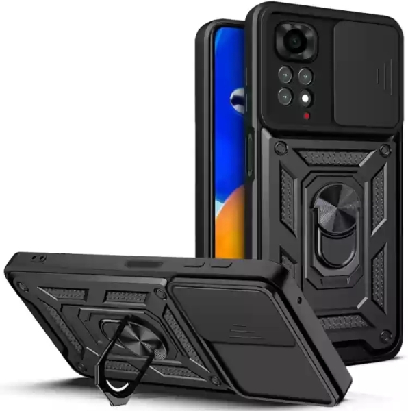 Xiaomi Redmi Note 11 4G Твърд удароустойчив кейс Ring Armor