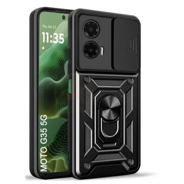 Motorola Moto G35 Твърд удароустойчив кейс Ring Armor