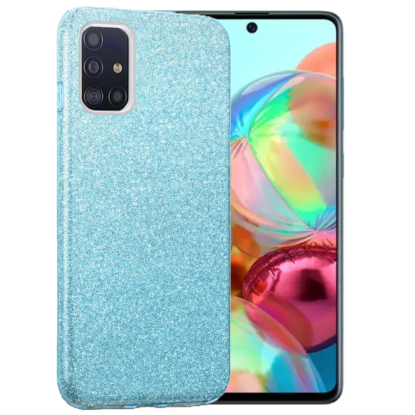 Samsung A71 Силиконов кейс с брокат Shining