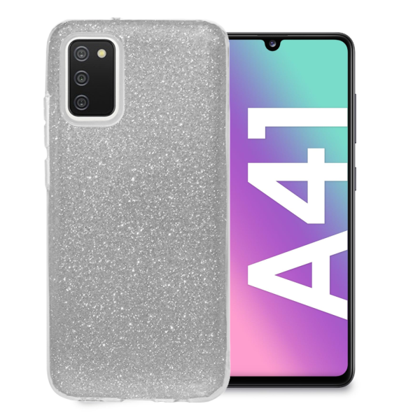 Samsung A41 Силиконов кейс с брокат Shining