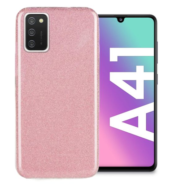 Samsung A41 Силиконов кейс с брокат Shining