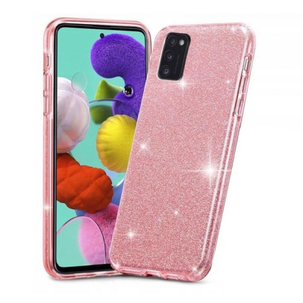 Samsung A31 Силиконов кейс с брокат Shining