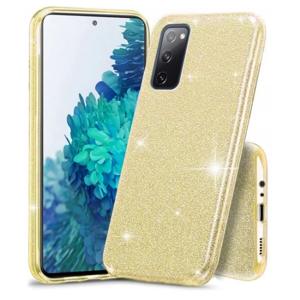 Samsung A31 Силиконов кейс с брокат Shining