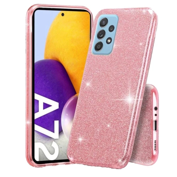 Samsung A72 5G/A72 4G Силиконов кейс с брокат Shining