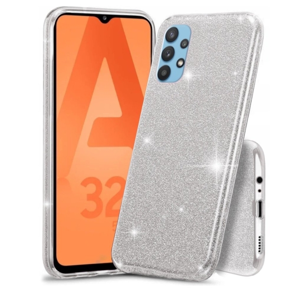 Samsung A32 4G Силиконов кейс с брокат Shining