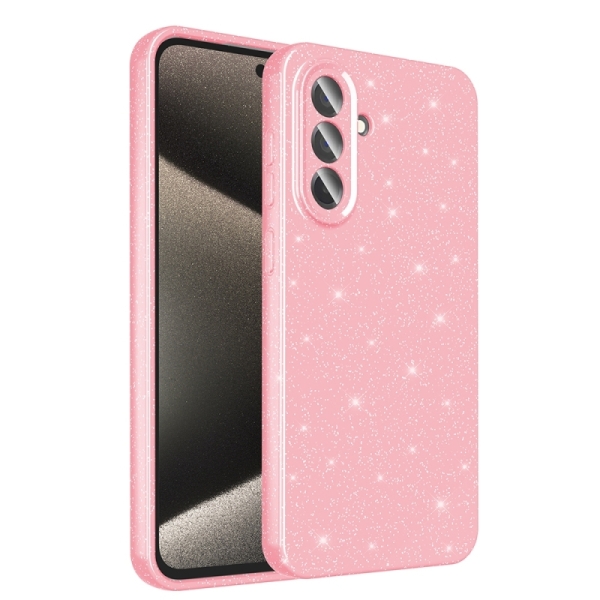 Samsung A56 Samsung A36 Силиконов кейс с брокат Shining 
