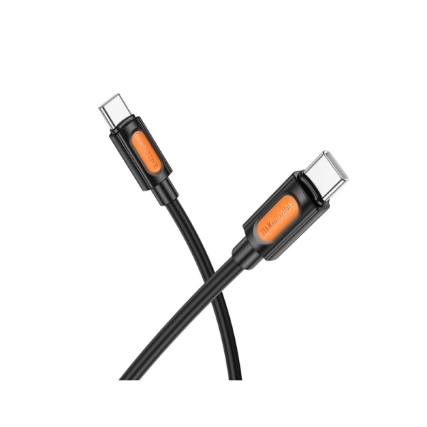 USB кабел BOROFONE BX114 Type C to Type C 60W 1m