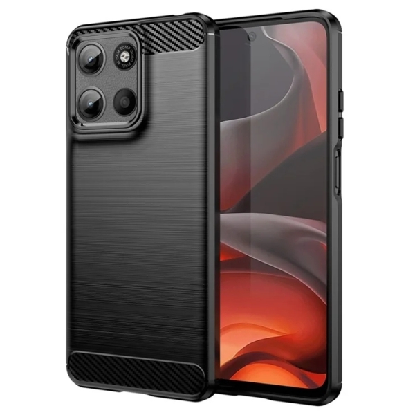 Motorola Moto G15 Силиконов кейс Carbon