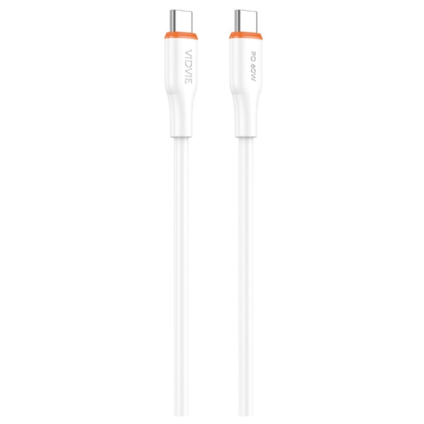 USB кабел VIDVIE CB4031 Type C to Type C 60W 1m