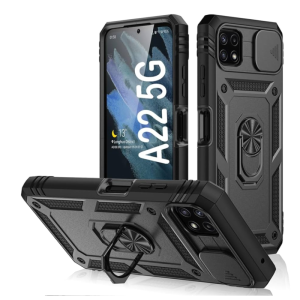 Samsung A22 5G Твърд удароустойчив кейс Ring Armor