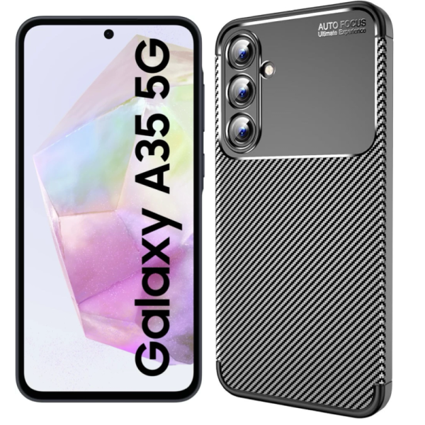 Samsung A35 5G Силиконов кейс Carbon
