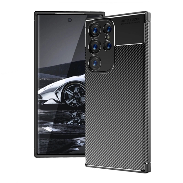 Samsung S23 Ultra Силиконов кейс Carbon