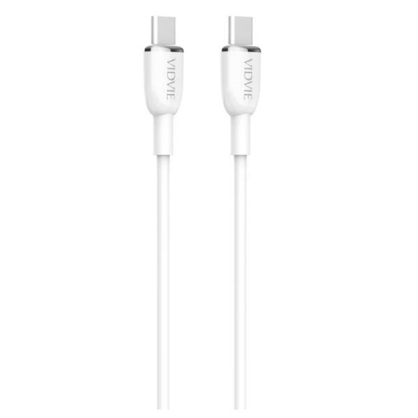 USB кабел VIDVIE CB4012 Type C to Type C 60W 1.2m