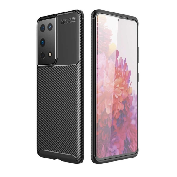 Samsung S21 Ultra Силиконов кейс Carbon