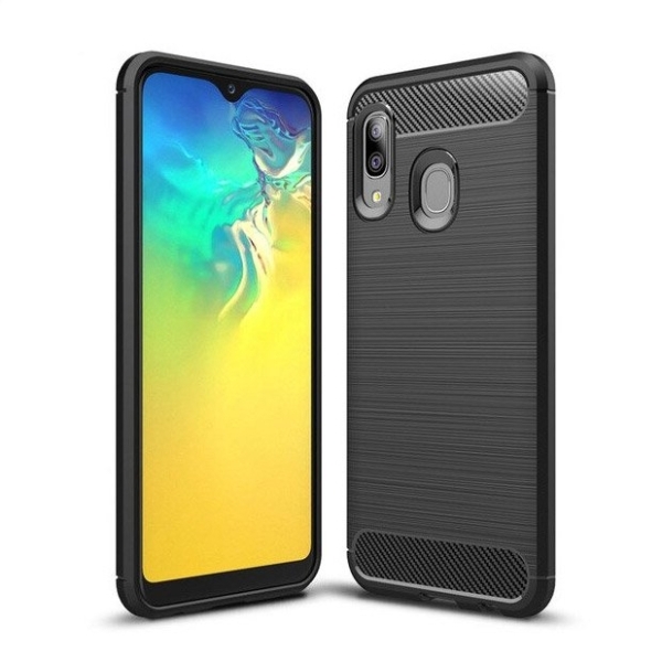 Samsung A20E Силиконов кейс Carbon