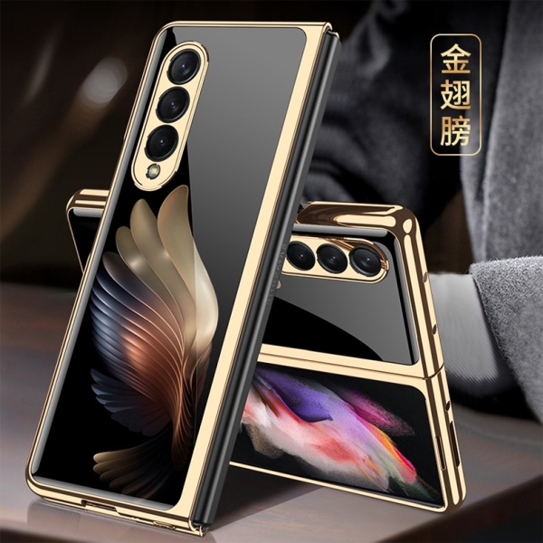 Samsung Z Fold 3 Цветен твърд кейс с кант